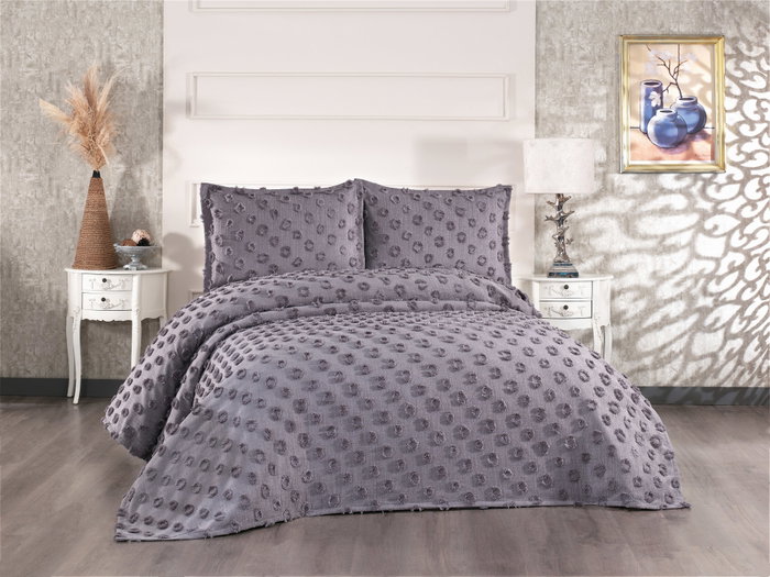 L'essentiel linge de maison Hayal - Anthracite L'essentiel linge de maison Hayal - Anthracite